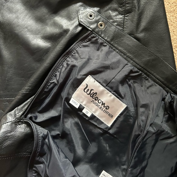 GENUINE LEATHER VINTAGE MIDI SKIRT - Picture 3 of 9